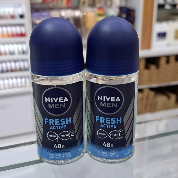 مام رول نیوا فرش اکتیو اصل مردانه ضد تعریق 48 ساعته 50 میل | NIVEA ANTI-PERSPIRANT FRESH ACTIVE 48H 50ml